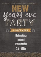 uitnodiging nieuwjaar new years eve party